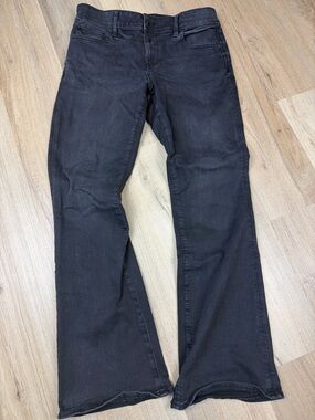 American Eagle Black Kick Boot Next Level Stretch Flare Jeans. Size 12 Long